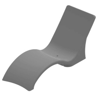 Grey In-pool Lounge, Set of 2